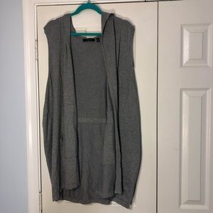 Cyrus Gray Vest Cardigan